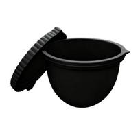 Silikoniniai įdėklai Kitchenaid 5 Qt maišytuvams Atsparus karščiui dubens įdėklas Daugkartinis maišytuvo keičiamasis dubuo Universalus kepimo ir gaminimo aksesuaras juoda