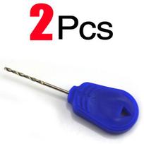 MNFT 2PCS Carp Fishing Baiting Needles Boilie/Bait Drill Blue Color Hair Rigging Angling Tackles