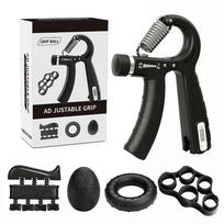 Adjustable Hand Grip Strengthener 5-60Kg With Counter, 5-In-1 Forearm Wrist Finger Exerciser Kit For Fitness & Rehabilitation