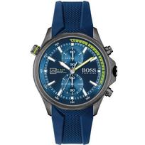 Hugo Boss 1513821 Globetrotter Blue Dial Chrono Men's Watch 46 mm mėlyna