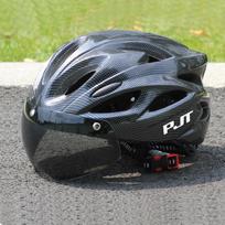 Pjt Ultra-Light Magnetic Goggles Bicycle Helmet Lightweight Pc Shell & Eps Foam Construction Cycling Helmet Mtb Bike Helmet L(57-61)CM