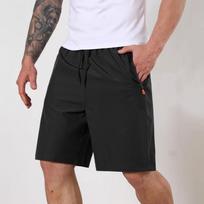 Men's Gray Green Quick Dry Athletic Shorts With Zipper Pocket S juoda