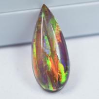 Multi-Color 2.00 Ct Pear Cut Natural Opal Loose Gemstone CERTIFIED 15.8 mm approx įvairiaspalvis