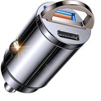 Usb C automobilinis įkroviklis su dviem prievadais greito įkrovimo tipo C Pd adapteris, skirtas iPhone 13 14 Pro Max 12 11 Mini 8 Plus Ipad Huawei Samsung Xiaomi Car Charger