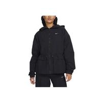 Nike Sportswear Austas Logotipas Su Gobtuvu Laisvalaikio Striukė Moteriška Viršutinė Apranga Juoda FN3669-010 M