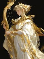 5D DIY Diamond Painting Handicrafts Diamond Embroidery Fairy and Musical Instrument Cross Embroidery Art Gift Wall Decoration Full Round 20x30CM