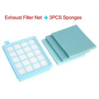 Išmetimo filtro tinklelis 3 vnt. kempinės Philips dulkių siurbliui FC8471/8630/9322
