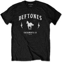 Deftones Men's Electric Pony T-Shirt Black _ Officially Licensed Merchandise S juoda