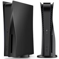 PS5 priekinio skydelio dėklas Dangtelis Individualizuotas PS5 skydelis diskiniam PlayStation 5 konsolės variantui Kietas apvalkalas Apsauginė plėvelė Pakaitiniai dangteliai PS5 juoda