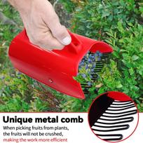 Blueberry Picker Metal Comb with Handle - Orchard Tool for Gentle Fruit Harvesting