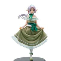 Beyond Frieren Journey'S End Action Figure Green Dress Evening Dress Pvc Figure Collection Anime Collectible For Anime Model