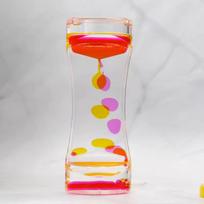 Motion Liquid Bubbler Timer Pack Of Vibrant Multi-Colored Hourglass Liquid Bubbler Fidget Sensory Anxiety Activity Calm Relax