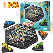 Chess Link Rubber Band Triangle Desktop Puzzle Toy Children'S Multiplayer Family Parent Child Interactive Training Logical Think