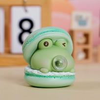 Macaron 1Pcs Burger Blows Bubbles Office Stress Easing Ornaments Children Fun Decompression Toy Gifts Creative Pinch Squeeze Toy