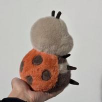 Seven-Spotted Cute Ladybug Plush Toy Lovely Creative Insect Fluffly Doll Cute Kawaii Cartoon Beetle Stuffed Doll Cute Gift Bed Decor