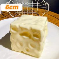 Cheese Jumbo Cube Stress Ball Squeeze Toys Big Cheese Shapeable Non-Bounce Fidget Squeeze Toy Asmr Sensory Anti-Stress Gift