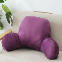 Relaxation with Armrests Back Cushion Sofa Solid Color Lumbar Backrest PP Cotton Waist Support Seat Seating Support violetinė