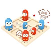 2 Players Tic Tac Toe Board Game Interactive XO Chess Board Toys  Children/Kids raudona