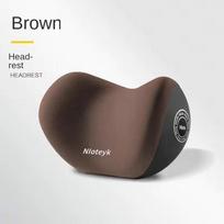 Memory Foam Car Seat Pillow Neck Rest Protector Neck Pillow Comfortable Neck Headrest Brown Pillow