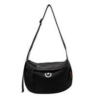 Simple Canvas Crossbody Bag for Women Dumpling Bag Casual Class Bags for Girl Lightweight Travel Bags Sports Bags one size juoda
