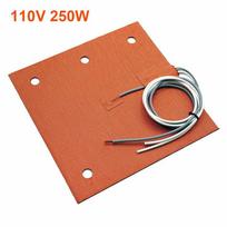 Silicone Heating Pad 250W 24V/110V/220V 3-Point Heated Bed For Creality 3/ PRO-5 Printer Heater Bed Silicone Heater 110v 250w