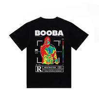 Vintage Men T-shirt Hip-hop T Shirt Fashion BOOBA Printed Short Sleeve Tops Harajuku Streetwear Tee Women Clothing S įvairiaspalvis