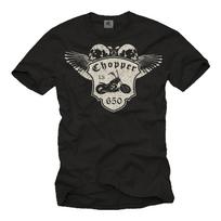 Vintage Biker T Shirt With Ls 650 Chopper S įvairiaspalvis