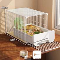 Large Hamster Cage with Easy-Clean Drawers Luxury Villa Habitat Spacious Rodent Enclosure Landscape Design Dedicated Pet Home