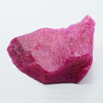 CERTIFIED 137.6 Carat Natural Ruby Red Raw Dyed Rough Loose Gemstone 90.5 mm approx raudona