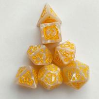 7 vnt. DND kauliukai 7 vnt./rinkinys Drakono rašto poliedriniai kauliukai Role-Playing D&D TRPG Stalo žaidimo kauliukai Kaip dovana Pramogų aksesuarai