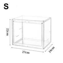 Transparent Acrylic Desktop Display Cabinet - Dustproof Large Capacity Bookshelf, CD Album Book Magazine Sorting Storage Box