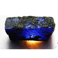 NATURAL Uncut Blue Sapphire Certified 44.30 Ct Raw Rough Gemstone For Collectors 45.3 mm  approx mėlyna