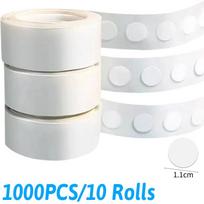 50/10Rolls Double Sided Adhesive Points Dots Tape Removable Balloons Glue Transparent Round Dots Stickers for Craft Album Decor (as the picture,As picture)