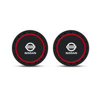 Car water cup anti-slip pad Cup Holder Mat for Nissan X-trail Qashqai Note Juke Sentra Patrol Navara Micra Leaf Almera Car