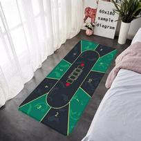Interior Floor Mat Texas Board Game Table Chess Poker Doormat Non-slip Foot Rug for Entryway Kitchen Carpet Bedroom Bedside Mats 40cm x 60cm