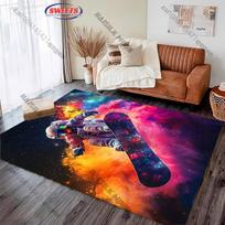 Vibrant Snowboarding Scene-Themed Carpet for Living Rooms all seasons rugs for home sofa bedroom, gift mat 40cm x 60cm
