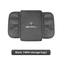 Suede Car Armrest Box Pad Auto Armrest Mat High-end Accessorie For Alfa Romeo 4C 159 166 Spider Giulia Giulietta 156 Mito 147 GT