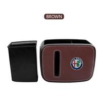 Car Multi-Functional Tissue Box Water Cup Holder Storage Box For Alfa Romeo GT 147 159 156 166 Giulietta Tonale Volante 8C ruda