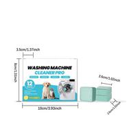 12pcs Washing Machine Cleaner Pet Hair Washer Stain Remover Washing Machine Descaler Tablets For Pet Parents Animal Lovers blue