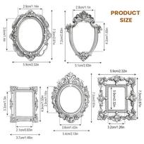 Antique Photo Holder Mini Vintage Frames DIY Party Decor Small Picture Frame For Photography Bedroom Living Room Nursery Office