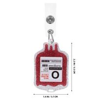 Multi-Function Retractable Badge Holder Acrylic Name Tag Clip for Nurse Office Worker Hospital Staff Portable Id Card Holder