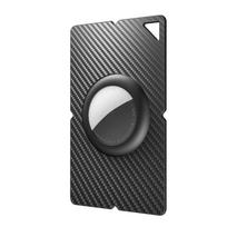 Carbon Fiber Wallet Case Thin Card Case Ultra-thin Anti-lost Card Tracker Protective Cover Plastic for Apple AirTag juoda