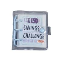Mini Money Saving Binder PVC Creative Savings Challenges Book Waterproof Tear Resistant Mini Budget Binder for Budgeting Planner