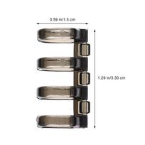 10Pcs Four-Hole Binder Snap Smooth Plastic Loose Leaf Binder Ring for Home Office School Filing Memo Book Stationery Supplies