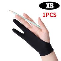4-1Pcs Anti-touch Two-Fingers Painting Gloves for Apple Ipad Drawing Tablet Screen Drawing Anti-fouling Right Left Hand Gloves