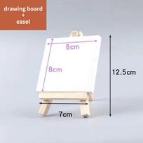Wood Artist Tripod Painting Easel with Drawing Board Pigment Display Holder Frame Mini Cute Children Painting Craft WC157