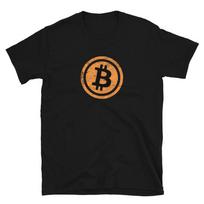 Bitcoin Vintage Distressed Crypto Trader Gift T- Shirt Tee S