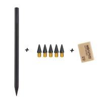Metal Pencil Set with Replaceable 5 nib - Metal Material, No Need to Sharpen, Suitable For Painting And Office Supplies juoda
