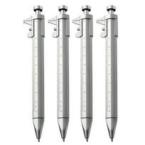 4Pcs Multifunction Caliper pen Ball-Point 0.5mm ballpoint pen Gel Ink Pen Vernier Caliper Roller Ball Pen Creativity Stationery (black,4Pcs) juoda