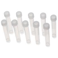 10pcs Container Plastic Test Tube 90mm*15mm with Seal Cap Science Tubes 10ml Burette School Educational 250ml
